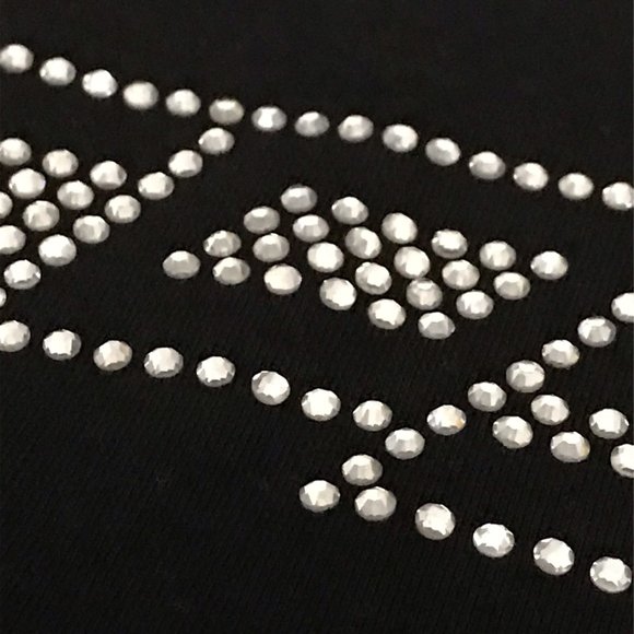 Women Summer  Short Sleeve   Hot Drill Rhinestone - Picture 10 of 12